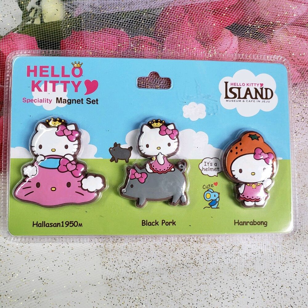 Hello Kitty island Magnets Set Exclusive hello kitty museum in korea